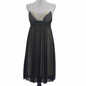 HOT Kiss Sheer Black Lined Mini Sheath Dress Large